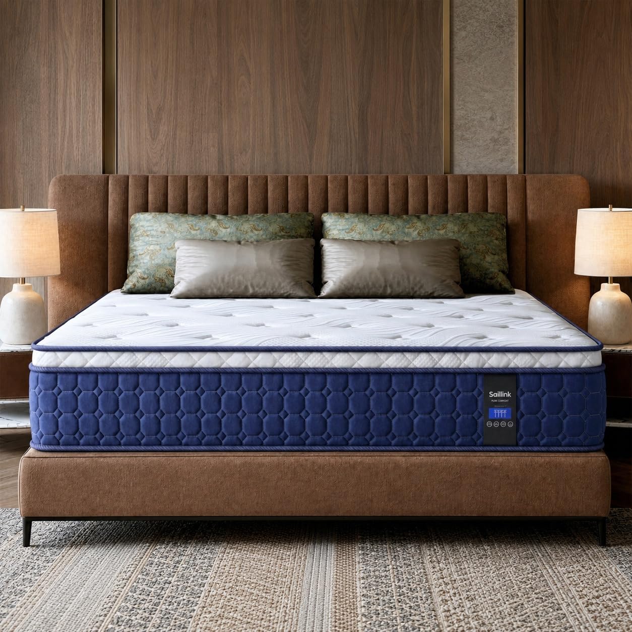 Memory Foam Mattress In A Box Queen - Materasso matrimoniale, materasso ibrido da 14