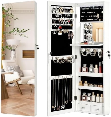 Armadio Portagioie con Serratu - Full Length Mirror Jewelry Armoire recensione e prezzo