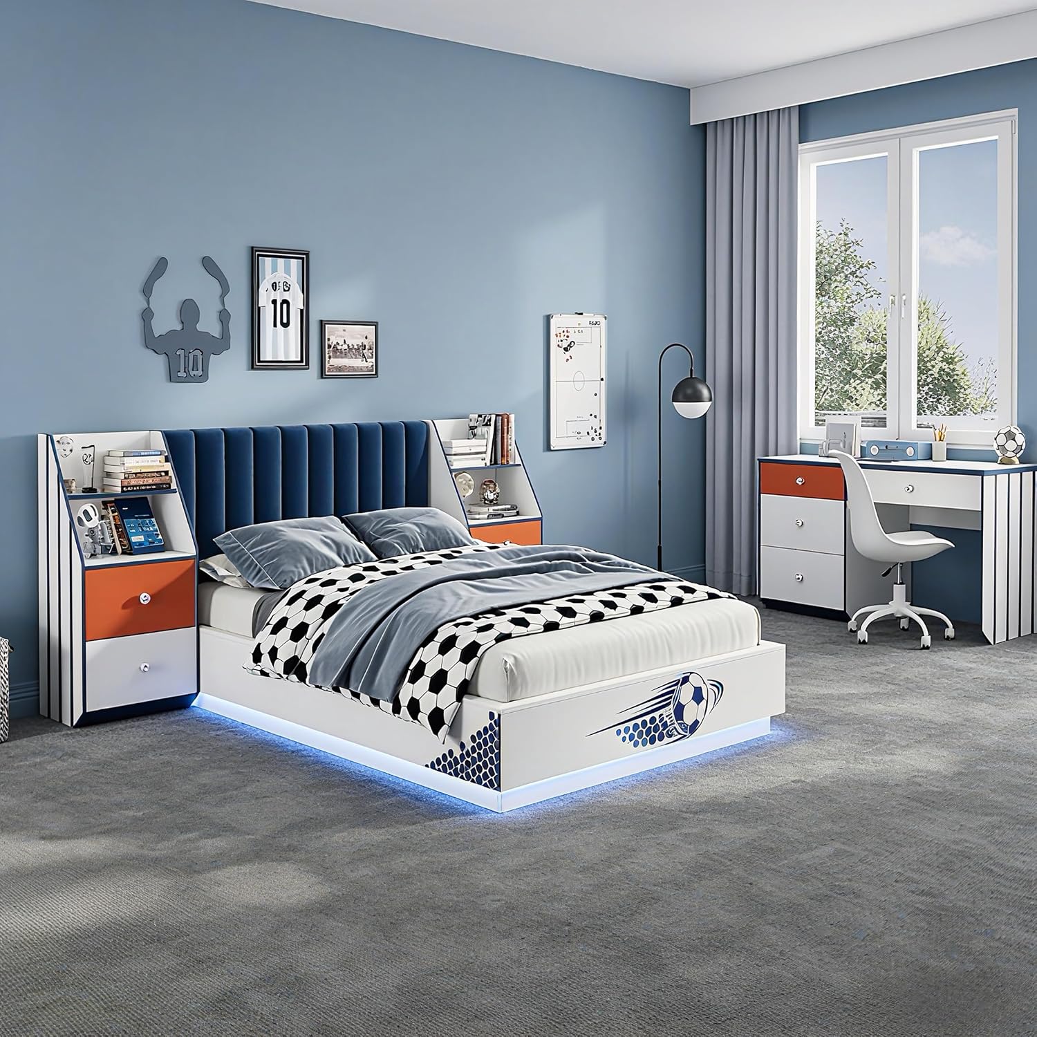 Letto Fluttuante Matrimoniale  - Floating Nightstand With Led Light recensione e prezzo