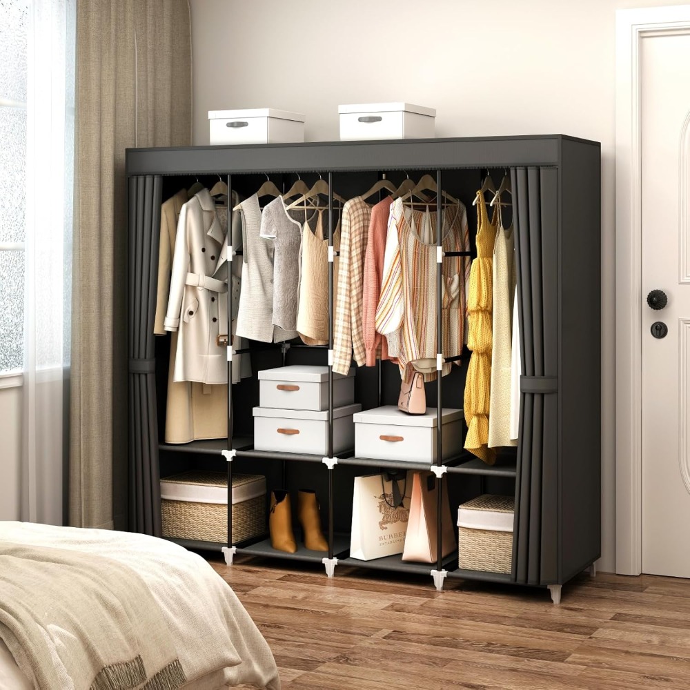 Armadio Portatile da 67 Pollic - Wardrobe Closet Portable Fabric Cover recensione e prezzo