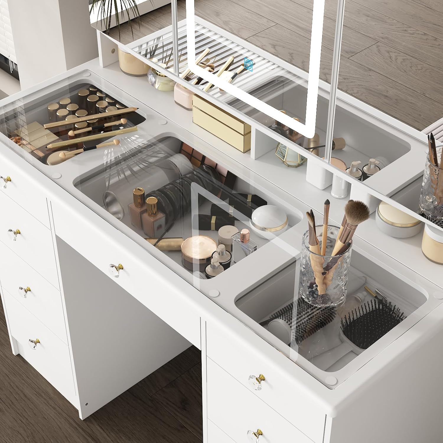 Toeletta con Specchio e Luci,  - Dressing Table Vanity With Lighted Mirror recensione e prezzo