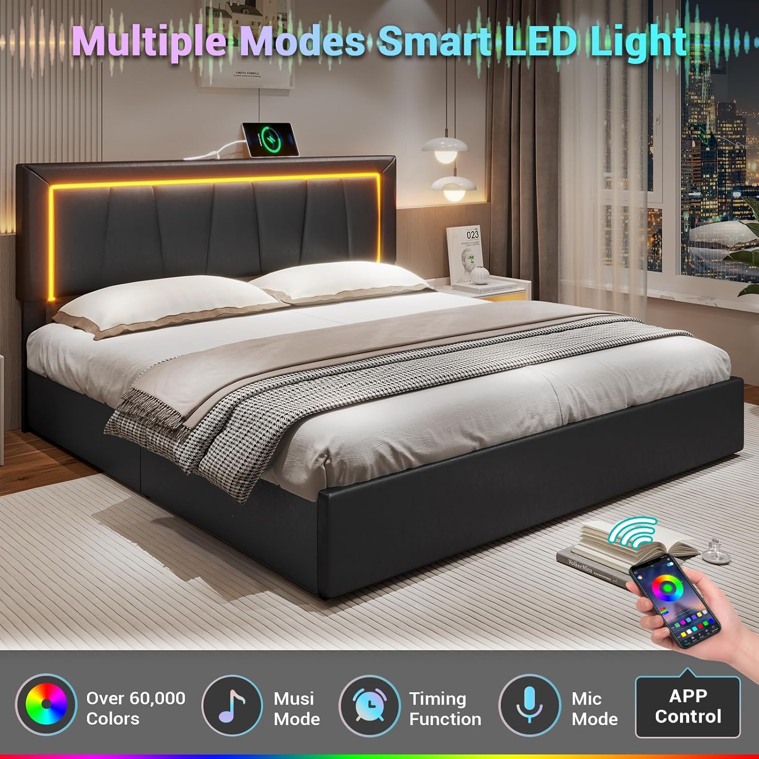 Letto California King con 4 ca - King Size Bed Frame With Storage Drawers recensione e prezzo