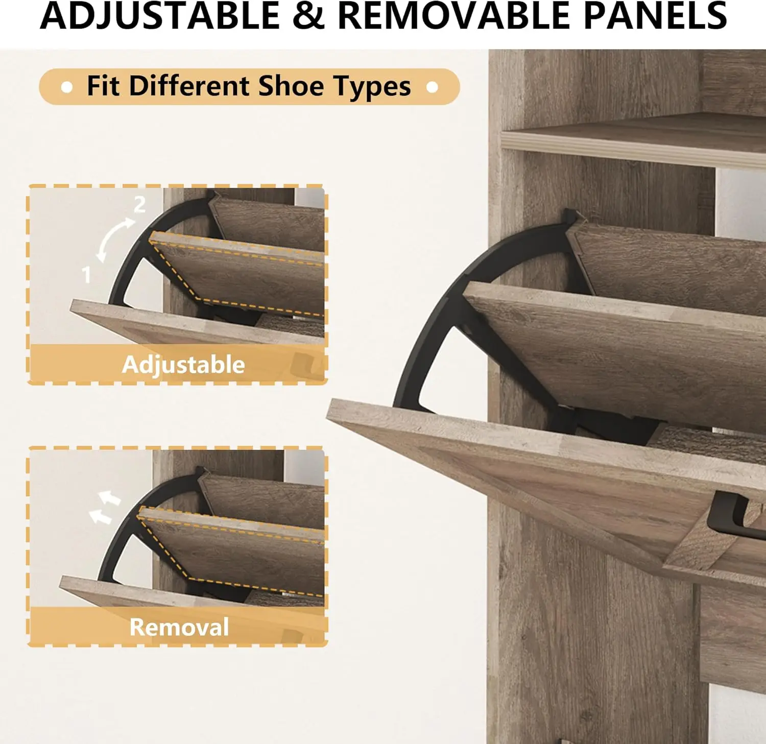 Mobiletto per Scarpe con 2 Cas - Shoe Rack Cabinet Narrow Entryway recensione e prezzo