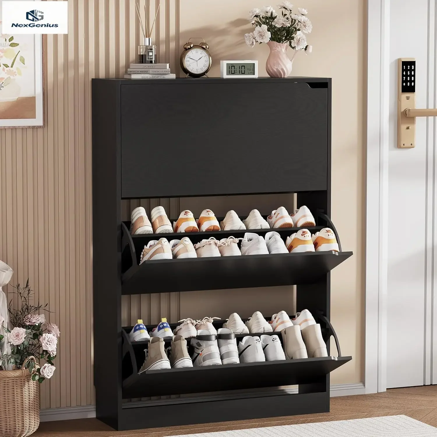 Scarpiera in Legno per Ingress - Shoe Rack Cabinet Narrow Entryway recensione e prezzo